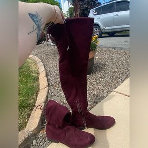Velvet long boots size 8.5